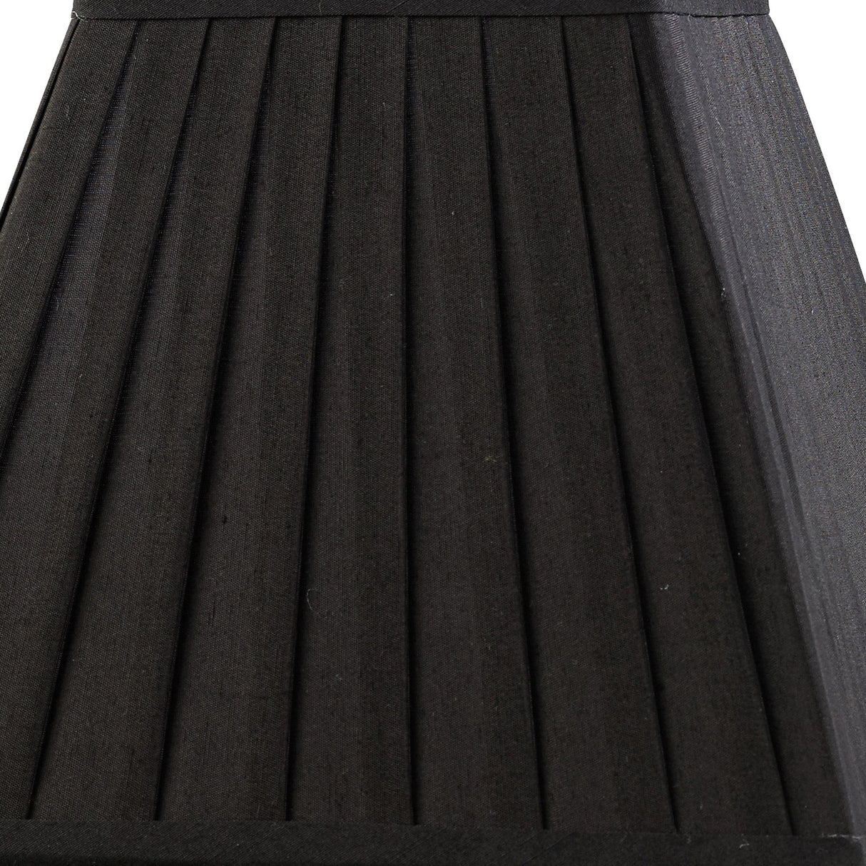 Leela Square Pleated Lampshade - Black, 13.8/25cm x 20.6cm
