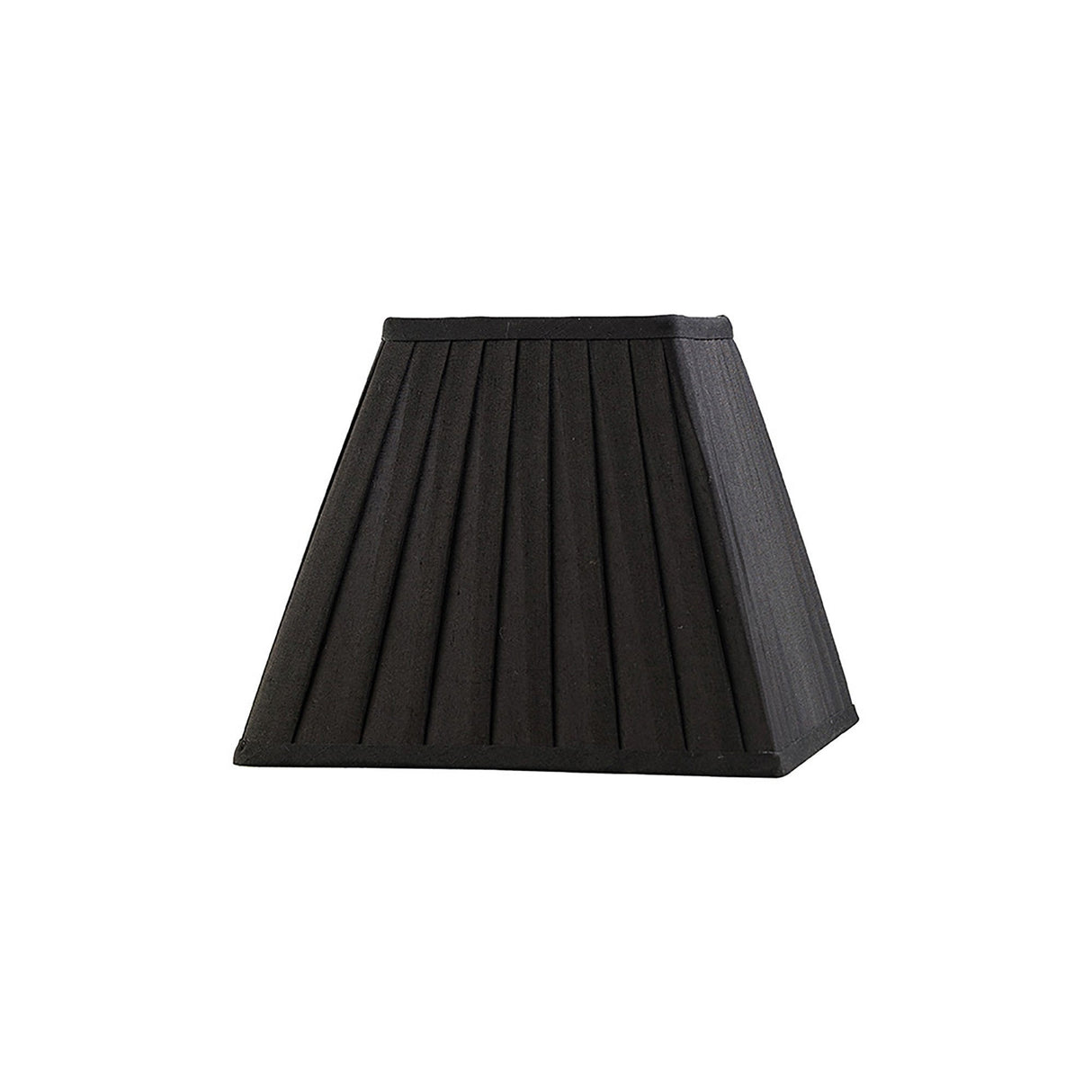 Leela Square Pleated Lampshade - Black, 13.8/25cm x 20.6cm