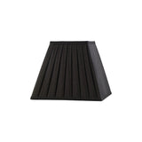 Leela Square Pleated Lampshade - Black, 13.8/25cm x 20.6cm