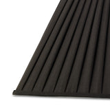 Leela Square Pleated Lampshade - Black, 20/40cm x 27.5cm