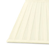 Leela Square Pleated Lampshade - Ivory, 10/20cm x 15.6cm