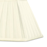 Leela Square Pleated Lampshade - Ivory, 10/20cm x 15.6cm