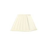 Leela Square Pleated Lampshade - Ivory, 10/20cm x 15.6cm