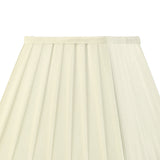 Leela Square Pleated Lampshade - Ivory, 13.8/25cm x 20.6cm