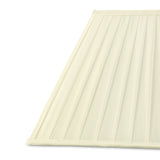 Leela Square Pleated Lampshade - Ivory, 17.5/35cm x 25cm
