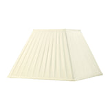 Leela Square Pleated Lampshade - Ivory, 20/40cm x 27.5cm