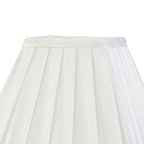 Leela Square Pleated Lampshade - White, 10/20cm x 15.6cm