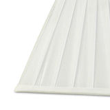 Leela Square Pleated Lampshade - White, 10/20cm x 15.6cm