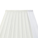 Leela Square Pleated Lampshade - White, 13.8/25cm x 20.6cm