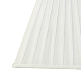 Leela Square Pleated Lampshade - White, 13.8/25cm x 20.6cm