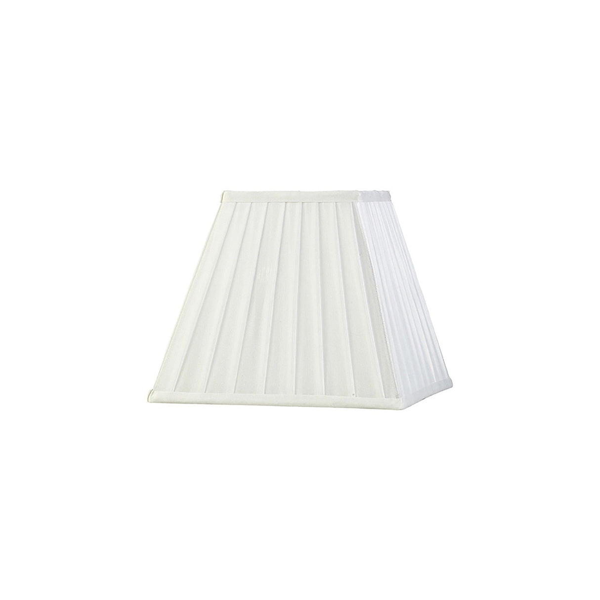 Leela Square Pleated Lampshade - White, 13.8/25cm x 20.6cm
