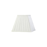 Leela Square Pleated Lampshade - White, 13.8/25cm x 20.6cm