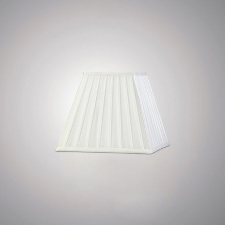 Leela Square Pleated Lampshade - White, 13.8/25cm x 20.6cm