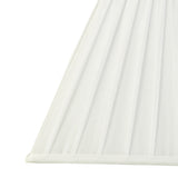 Leela Square Pleated Lampshade - White, 15/30cm x 22.5cm