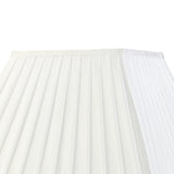 Leela Square Pleated Lampshade - White, 20/40cm x 27.5cm