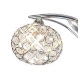 Leimo 3 Light Crystal Semi-Flush Ceiling Light - Polished Chrome