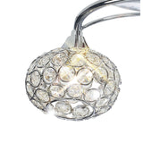 Leimo 4 Light Crystal Semi-Flush Ceiling Light - Polished Chrome