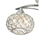 Leimo 6 Light Crystal Semi-Flush Ceiling Light - Polished Chrome