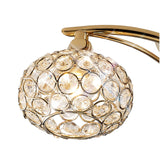 Leimo 3 Light Crystal Semi-Flush Ceiling Light - French Gold