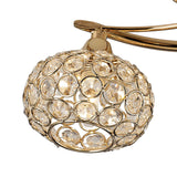 Leimo 6 Light Crystal Semi-Flush Ceiling Light - French Gold