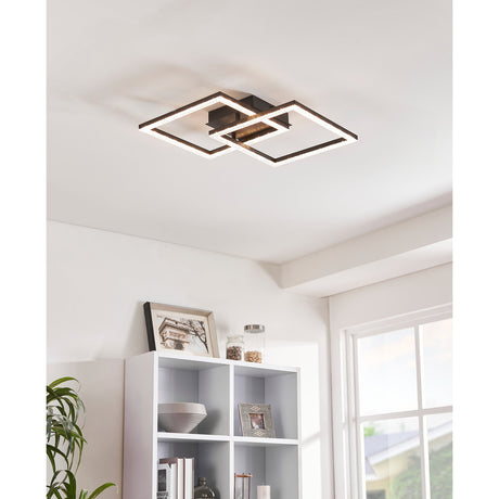 Lejias LED Flush Ceiling Light - Black