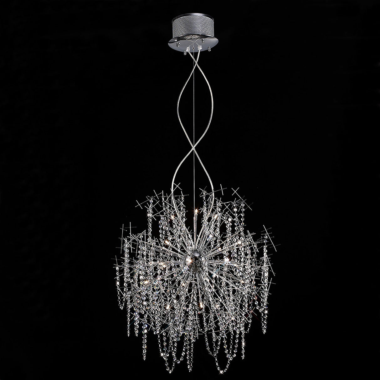 Lexi 85cm 22 Light Crystal Chandelier - Polished Chrome