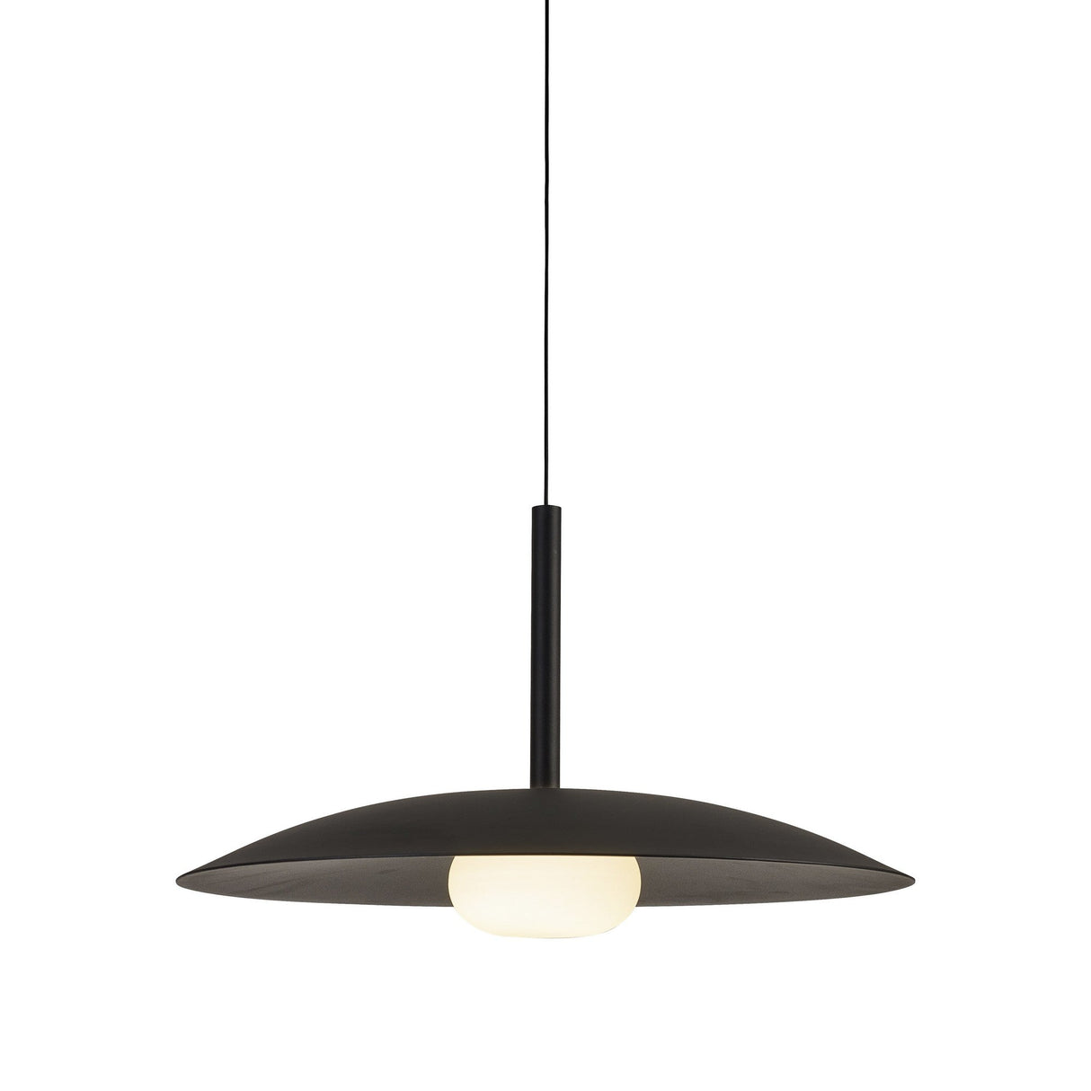Lidia 40cm LED Pendant Light 12W 3000K - Black