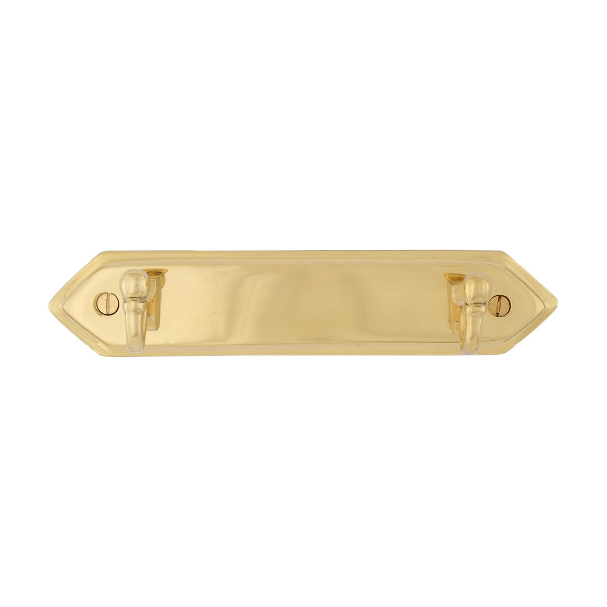 Littleton Double Brass Coat Rack - 3.6 x 17.5cm