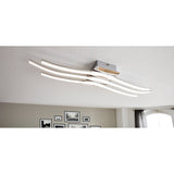 Livette LED Flush Ceiling Light 65cm - Chrome