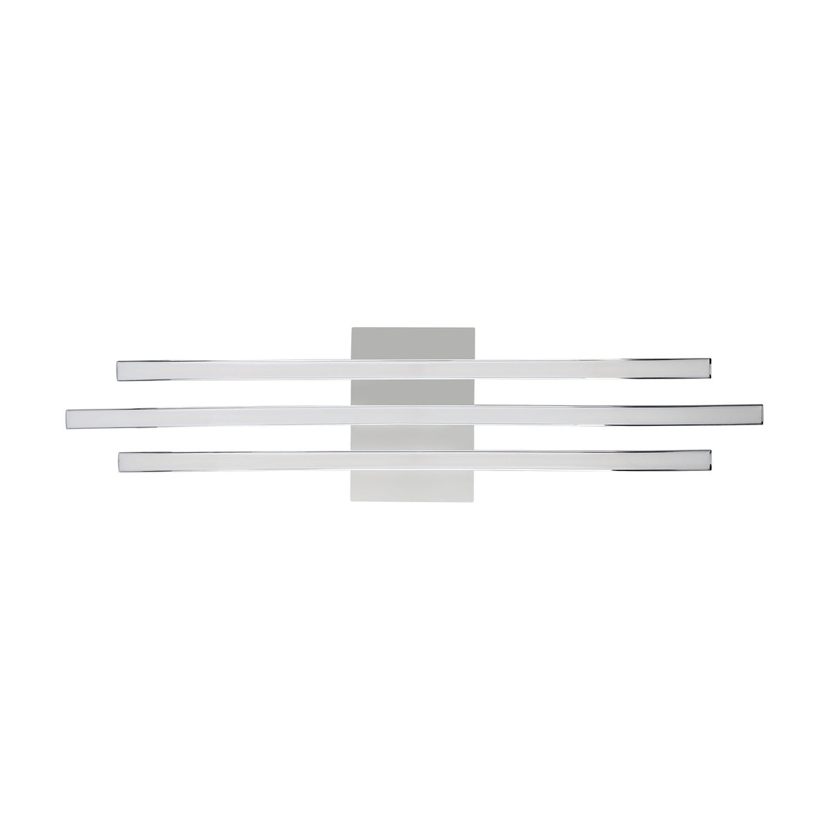 Livette LED Flush Ceiling Light 65cm - Chrome
