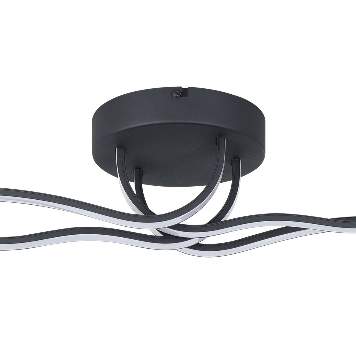 Livette LED Flush Ceiling Light - Black