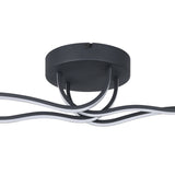 Livette LED Flush Ceiling Light - Black