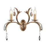 Lily 2 Light Wall Light - Bronze Patina