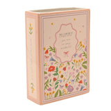 Mummy Wildflower and Bee Book Stoneware Vase 13.9cm - Peach