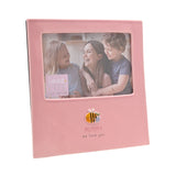 Mummy Bee Freestanding Stoneware Photo Frame 6 x 4in - Pink