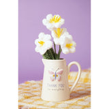 Thank You for Everything Embossed Stoneware Jug - Cream