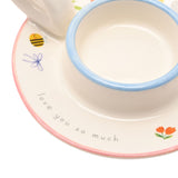Mum Ceramic Tea Light Candle Holder with Handle - Off White