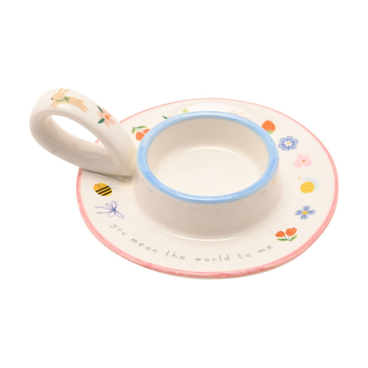 You Mean The World To Me Tea Light Candle Holder - Off White