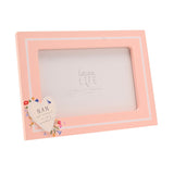 Nan Heart Freestanding Wooden Photo Frame 6 x 4in - Peach