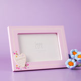 Grandma Heart Freestanding Wooden Photo Frame 6 x 4in - Pink