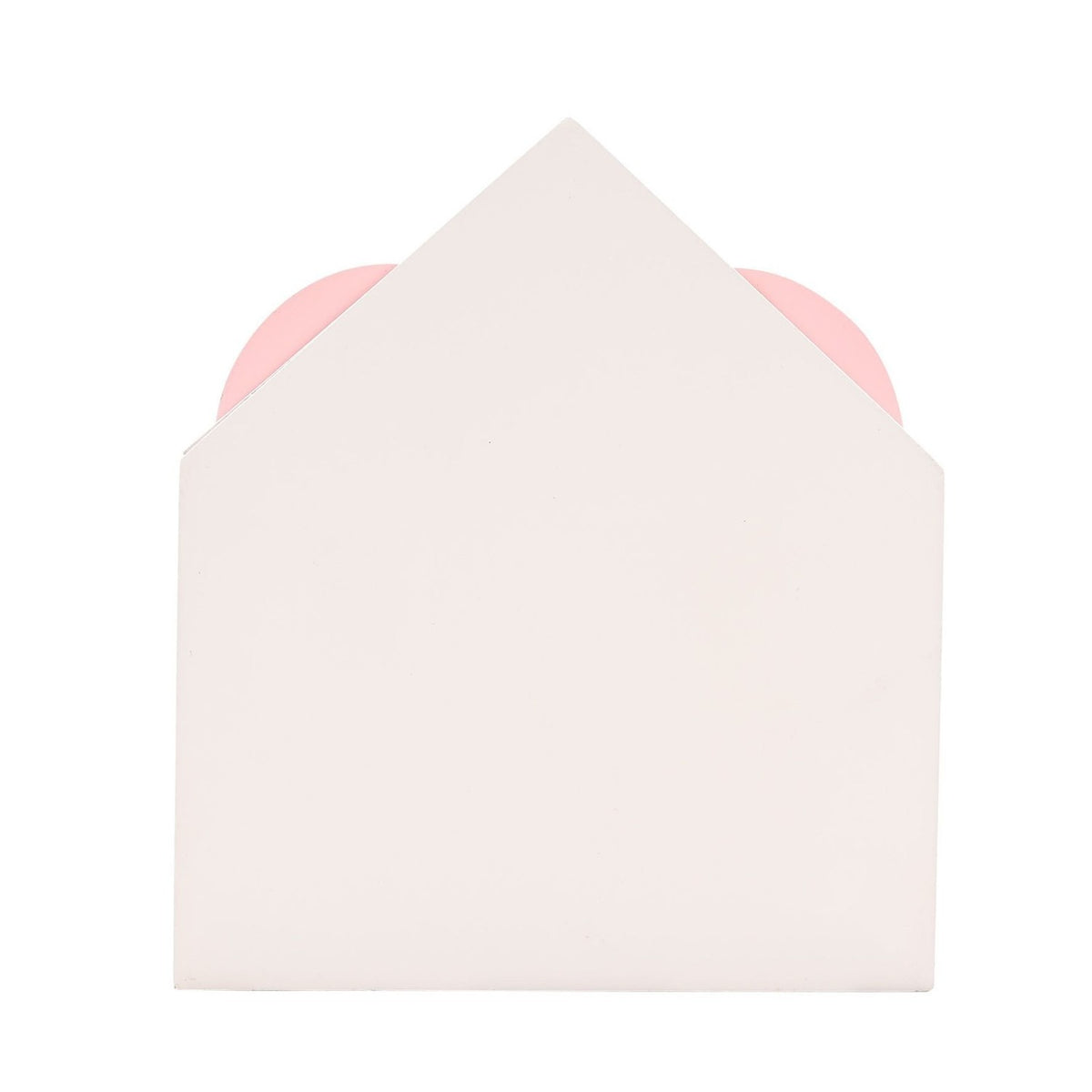 Nan Wooden Envelope Plaque with Pink Heart Insert - White