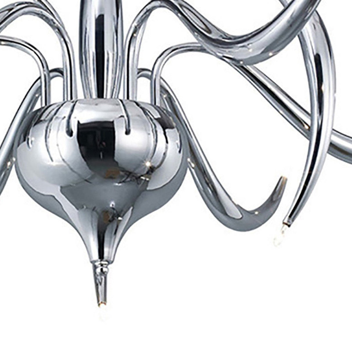 Llamas 9 Light Semi-Flush Ceiling Light - Black