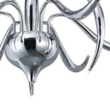 Llamas 9 Light Semi-Flush Ceiling Light - Black