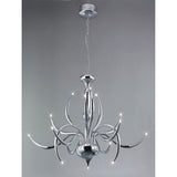 Llamas 96cm 15 Light Chandelier - Polished Chrome