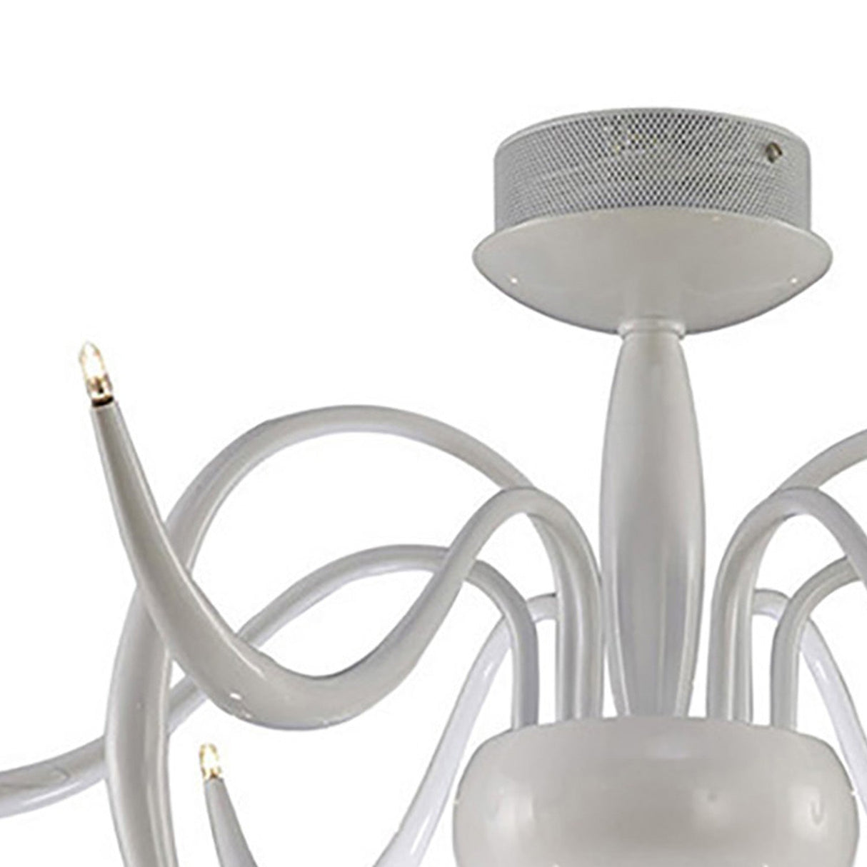 Llamas 9 Light Semi-Flush Ceiling Light - White