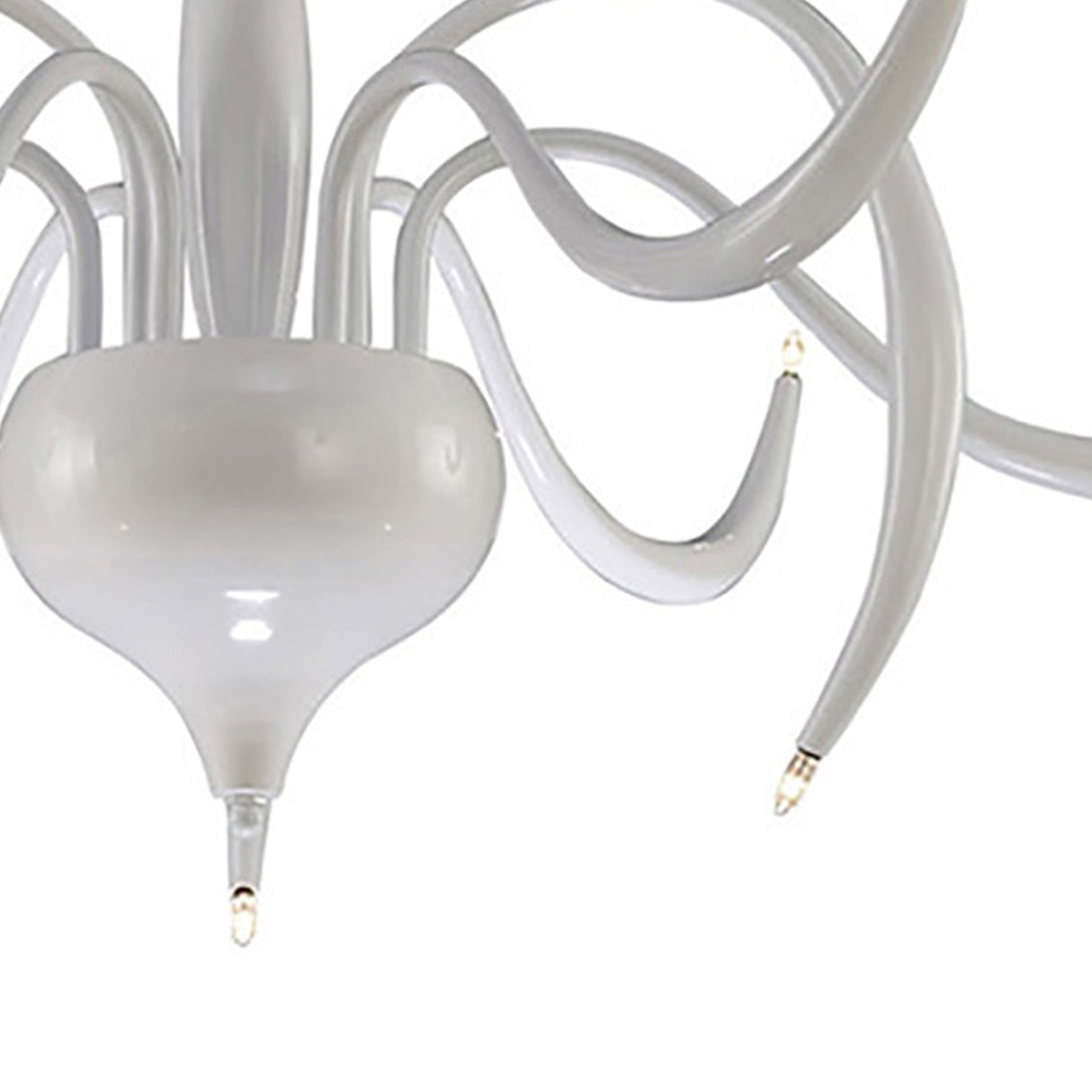 Llamas 9 Light Semi-Flush Ceiling Light - White