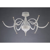 Llamas 9 Light Semi-Flush Ceiling Light - White