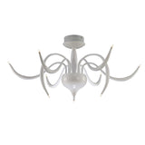 Llamas 9 Light Semi-Flush Ceiling Light - White