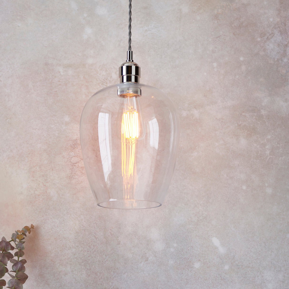 Vellmere Pendant - Clear Bright Nickel