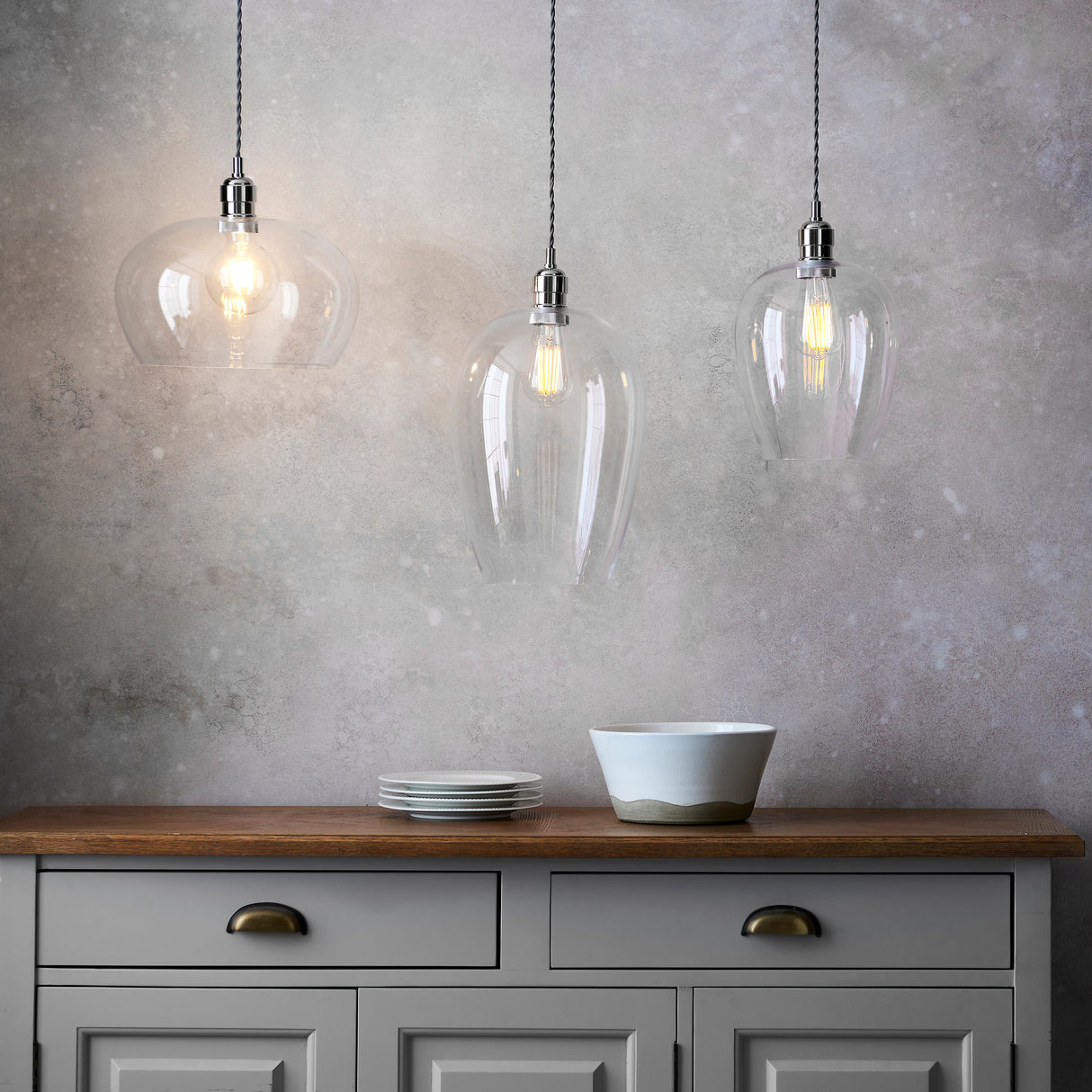 Vellmere Pendant - Clear Bright Nickel